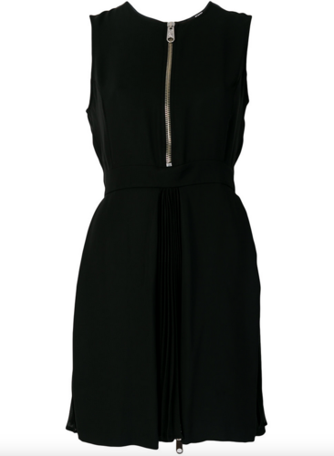 Robe plissée et zippée