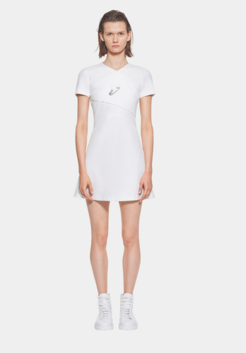 Robe en jersey stretch à épingle