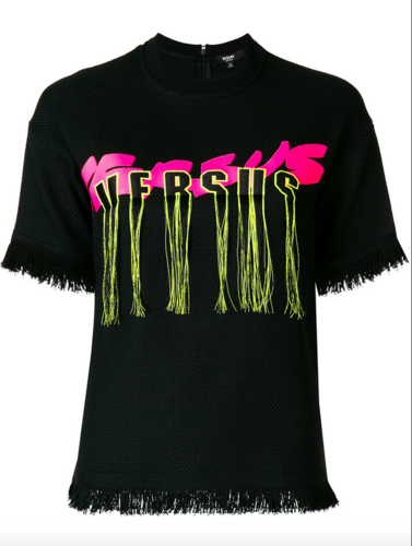 T-shirt Logo frangé Versus