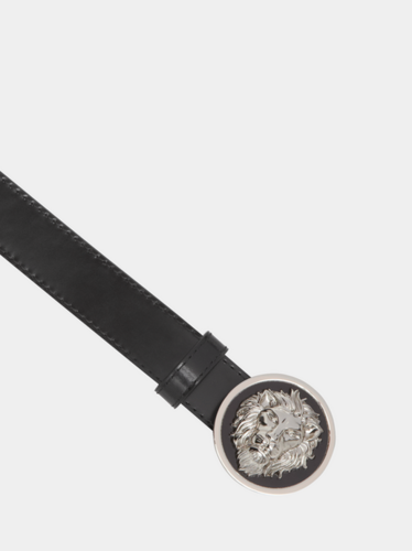 Ceinture cuir Tête de Lion ronde