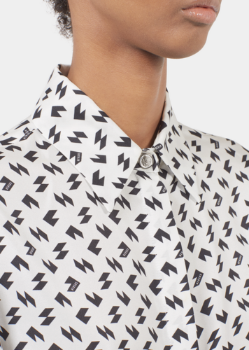 Chemise en soie imprimé Lightning