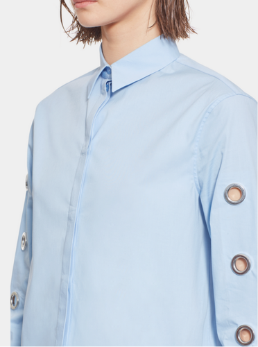 Chemise à macro œillets