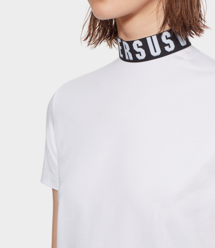 T-shirt à col logo Versus