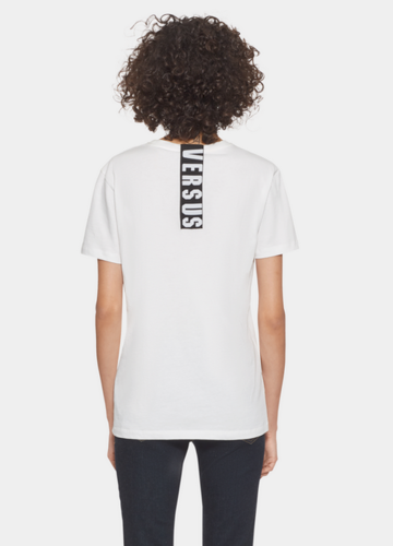 T-shirt à bande Versus au dos