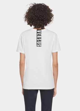 T-shirt à bande Versus au dos