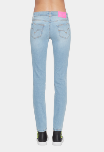 Jean skinny délavé Rebel Lion