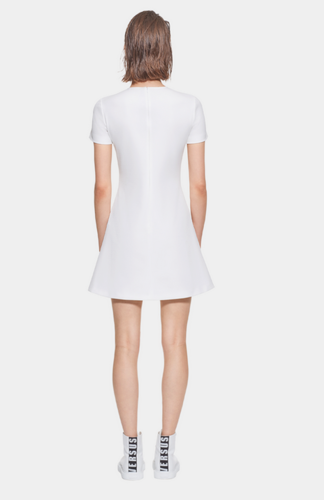 Robe en jersey stretch à épingle