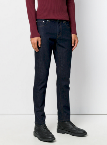 Jean denim avec épingle