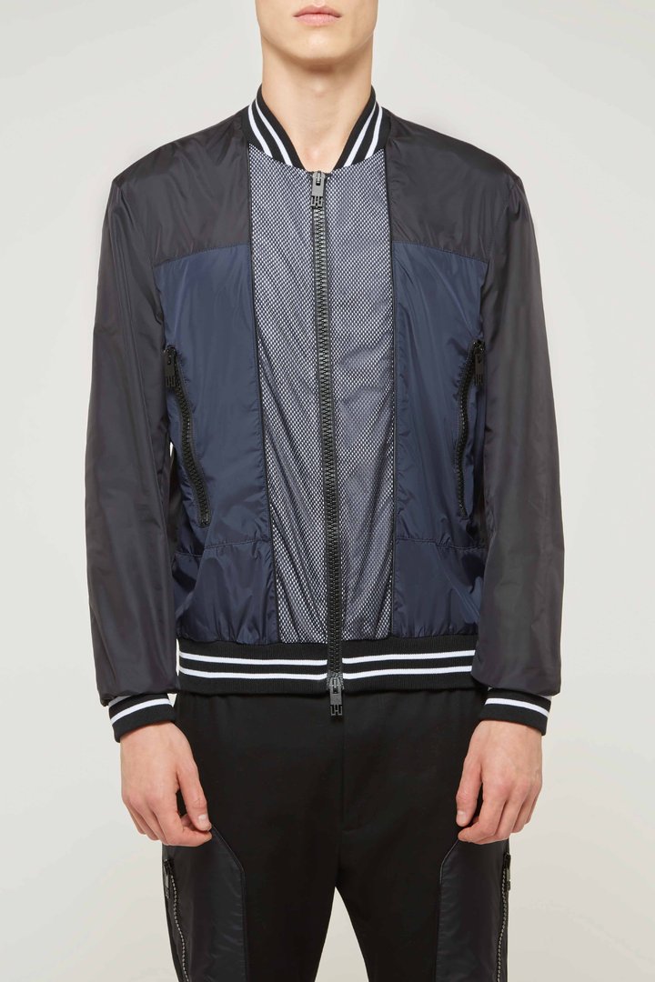 Panneled Nylon Bomber